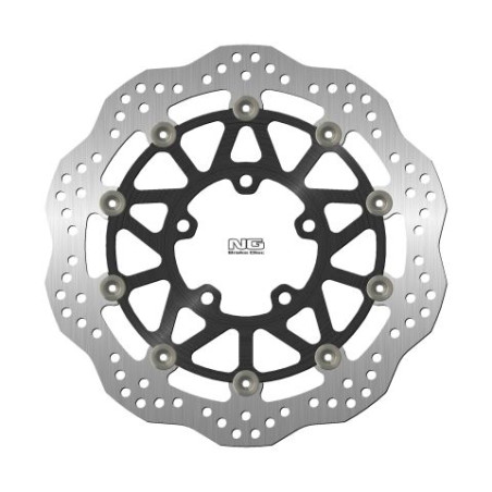 NG brake disc front KAWASAKI ZX-6R 636 '16-20 (310X80X5mm) (5X10,5mm) WAVE floating (ALUMINUM CENTER)