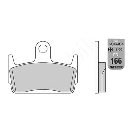GALFER stabdžių kaladėlės KH234 SEMI-METALLIC