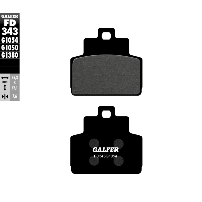 GALFER brake pads KH425 for scooters PIAGGIO rear