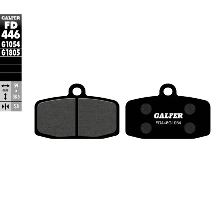 GALFER stabdžių kaladėlės KH612 KTM SX 85 12-13 priekis