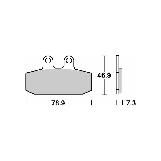 SBS brake pads KH256 STREET CERAMIC color black