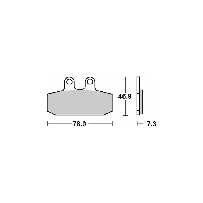 SBS brake pads KH256 STREET CERAMIC color black