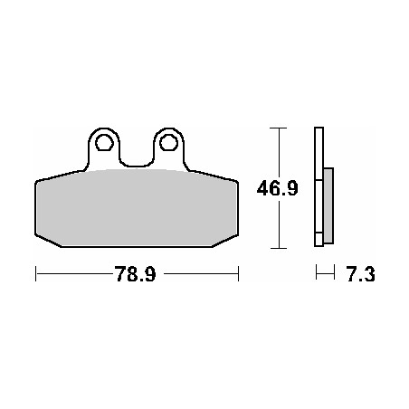SBS brake pads KH256 STREET CERAMIC color black