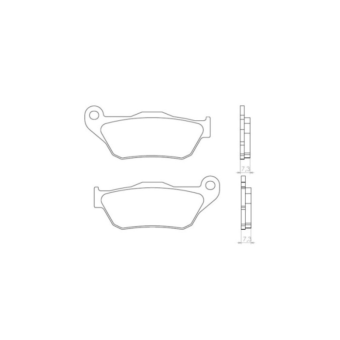 BRENTA brake pads KH430 Metallic sinter (gold color) (FT 4080)