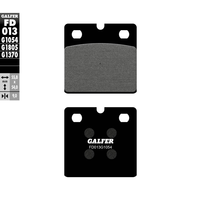GALFER brake pads KH18 BMW K75, K100, K1100, R45 / 65 / 80 / 100 SEMI-METALLIC