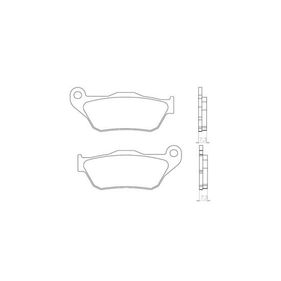 BRENTA brake pads KH430 Metallic sinter (gold color) (FT 4080)