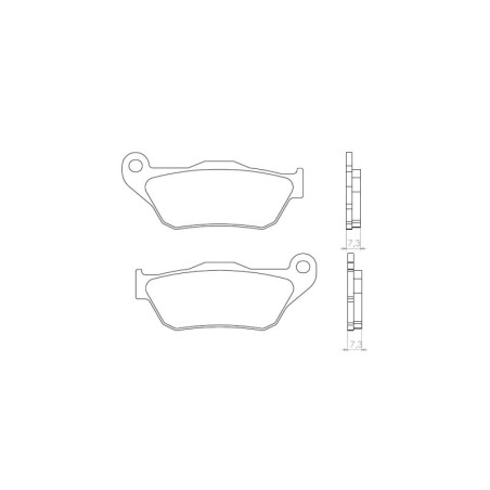 BRENTA brake pads KH430 Metallic sinter (gold color) (FT 4080)