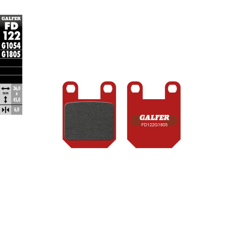 GALFER brake pads KH115 MONTESSA COTA 310 / 311 / 314 / 315 front TRIAL (36x45x6)