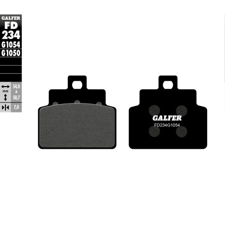 GALFER brake pads KH301 for scooters APRILIA