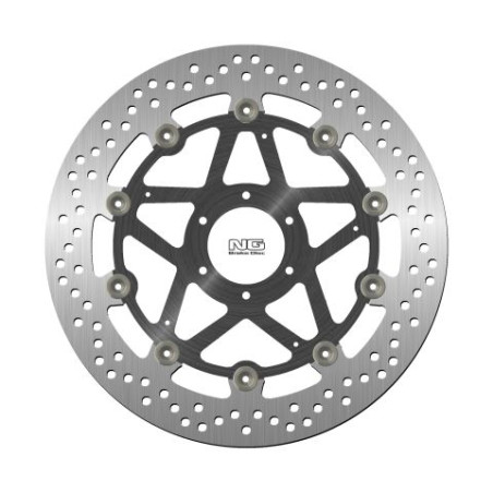 NG brake disc front DUCATI MONSTER 696 '08-14, ST3 / ST4 '03-07 (320X64X5mm) (6X8,5mm) floating (ALUMINUM CENTER)
