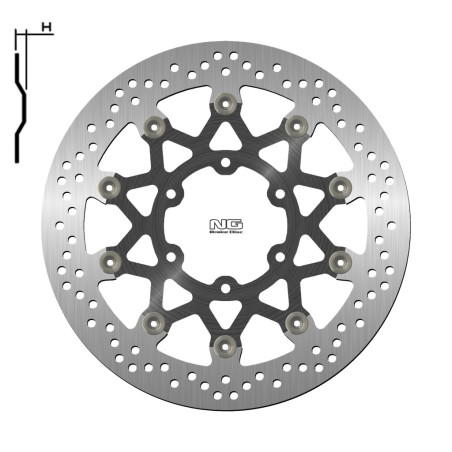 NG brake disc front KTM 390 ADVENTURE ABS '20, DUKE / ABS '17-20, RC / ABS 17-20, 125 DUKE / ABS '17-20 (320X90X5,0mm) (6