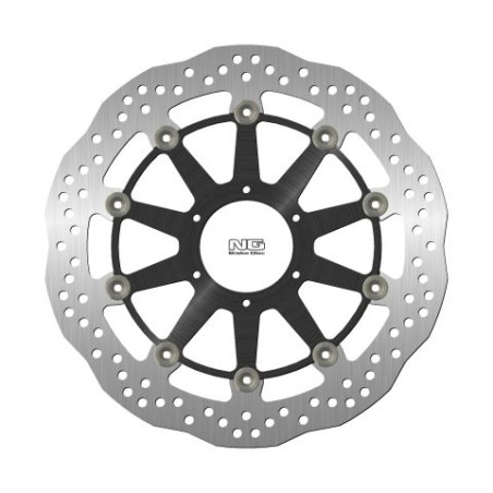 NG stabdžių diskas priekis HONDA CBR1000RR '09-19 (320X74X5mm) (6X6,5mm) WAVE plaukiojantis (ALUMINUM CENTER)