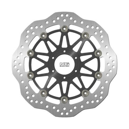 NG stabdžių diskas priekis HONDA CBR600 '95-98, CBR900 / 929 '93-97 (296X58X4mm) (6X6,5mm) WAVE plaukiojantis (ALUMINUM CENTER)