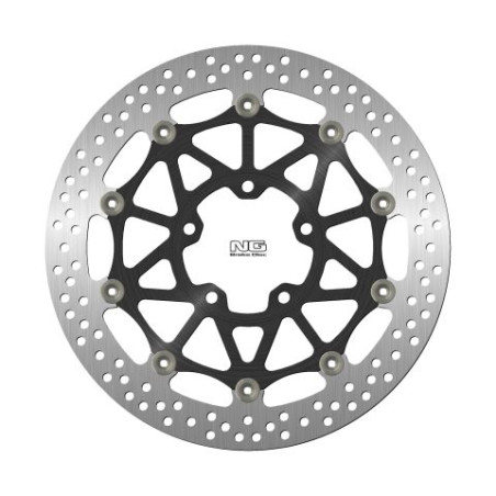 NG brake disc front KAWASAKI ZX-100R / RR '17-21 (330X80,5X5mm) (5X10,5mm) floating (ALUMINUM CENTER)