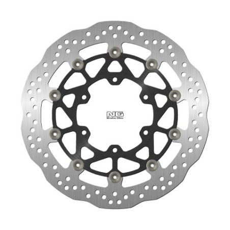 NG brake disc front SUZUKI GSXR ABS 1000 '17-19 (320X102X5,0mm) (6X8,5mm) WAVE floating (ALUMINUM CENTER)