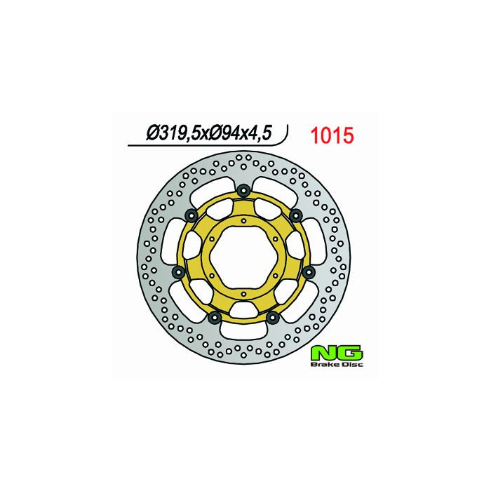 NG brake disc front HONDA CBR 1000 RR '06-'07, VTR 1000 SP1 / SP2 '00-'04 (320X94X4,5mm) (6X6,5mm) floating