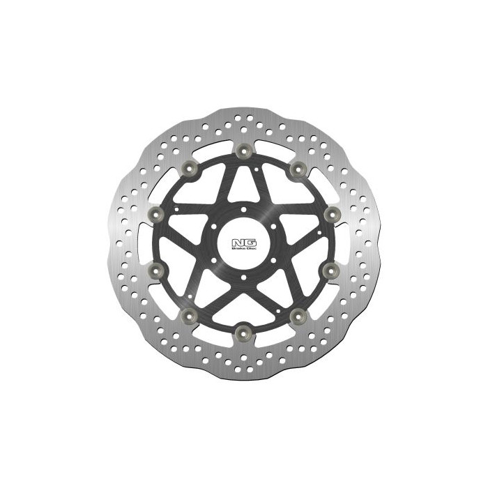 NG brake disc front DUCATI MONSTER 696 '08-14, ST3 / ST4 '03-07 (320X64X5mm) (6X8,5mm) WAVE floating (ALUMINUM CENTE