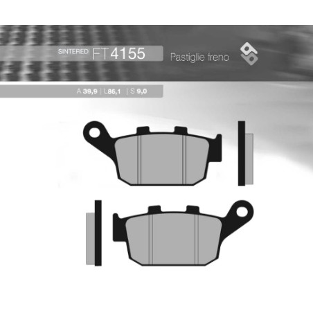 BRENTA brake pads KH496 Metalic sinter (gold color) HONDA CB 500R / X '13-'16, CB 650F '14-'16, CBR 650 / CTX 700
