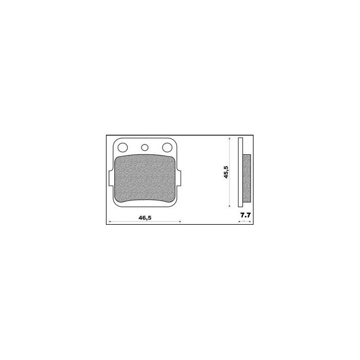 BRENTA brake pads KH84 Metalic sinter (gold color) (FT 4106)