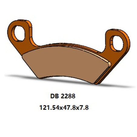 DELTA BRAKING stabdžių kaladėlės galas KH742 ARCTIC CAT PROWLER 812 PRO '19-'21, WILDCAT 1000 '19-'21, CUSHMAN HAULER DIESEL '19