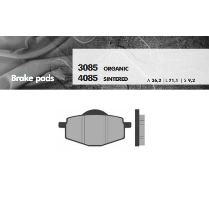 BRENTA brake pads KH101 Metalic sinter (gold color) (FT 4085)