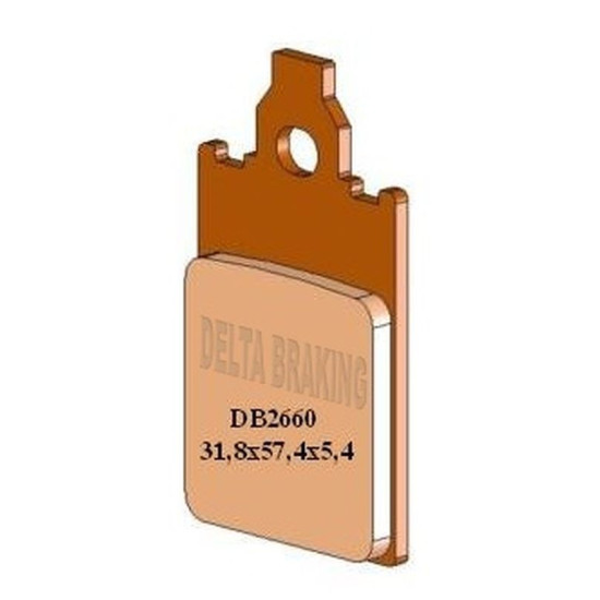 DELTA BRAKING brake pads front KH116 APRILIA AF-1 50 '86-'92, YAMAHA DT 50R '97-'01, PIAGGIO FREE 50 '95-'01, BETA TEM