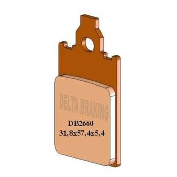 DELTA BRAKING brake pads front KH116 APRILIA AF-1 50 '86-'92, YAMAHA DT 50R '97-'01, PIAGGIO FREE 50 '95-'01, BETA TEM