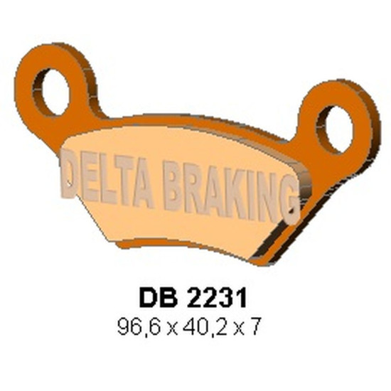 DELTA BRAKING brake pads front / rear KH609 JCB 800D / 1000D GROUNDHOG '08-'09, 800D / 1000D WORKMAX '10-'14, rear J