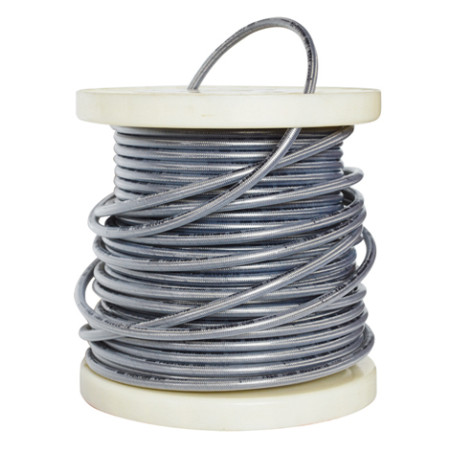 FREN TUBO BRAIDED STEEL BRAKE HOSE (TRANSPARENT) - 1 M (1M SECTION) (PCS1M)