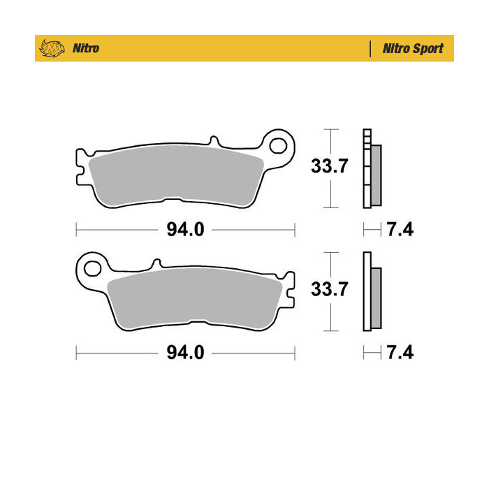 MOTO-MASTER brake pads RACING SINTER METAL SOFT: 22 (NITRO SPORT) front KH755 FANTIC XX 125, XEF / XXF 250 / 450, XEX