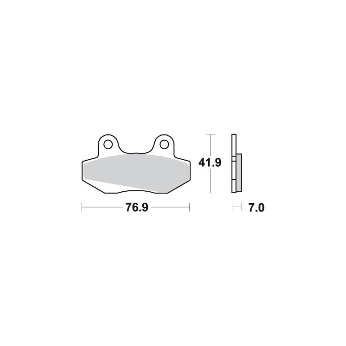 SBS brake pads KH86 STREET CERAMIC color black