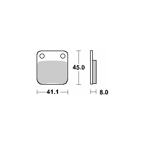 SBS brake pads KH54 STREET CERAMIC color black