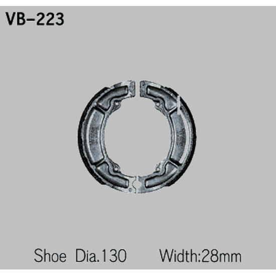 VESRAH drum brake pads YAMAHA XT 350 '85-'91, TT 350 '83-'93, TT 600 '83-92 (MADE IN JAPAN)