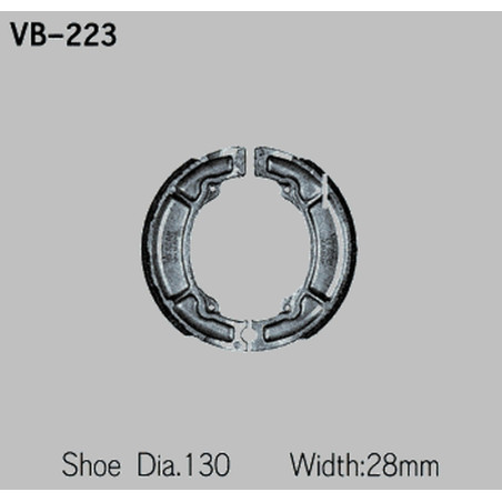 VESRAH drum brake pads YAMAHA XT 350 '85-'91, TT 350 '83-'93, TT 600 '83-92 (MADE IN JAPAN)