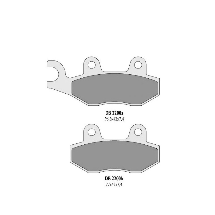 DELTA BRAKING brake pads KH135 / KH214 front - replaced DB2200MX-D and DB2200QD-D