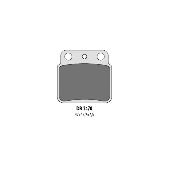 DELTA BRAKING brake pads KH137 LTZ400 / LTR450 rear - replaced DB2470MX-D and DB2470QD-D