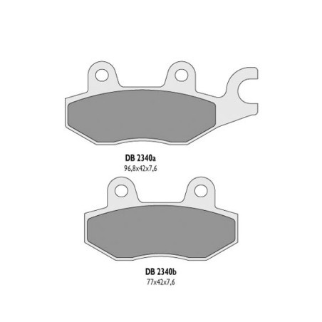 DELTA BRAKING brake pads KH165 front - replaced DB2340MX-D and DB2340QD-D