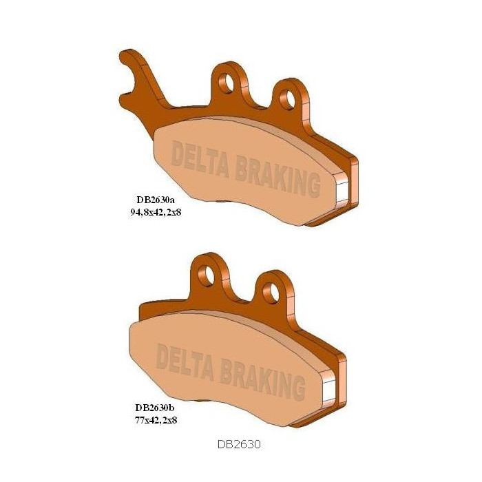 DELTA BRAKING brake pads KH194 - replaced DB2630MX-D and DB2630QD-D