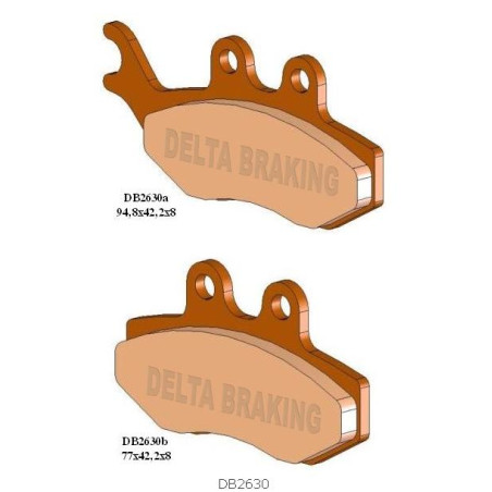 DELTA BRAKING stabdžių kaladėlės KH194 - pakeistas DB2630MX-D ir DB2630QD-D