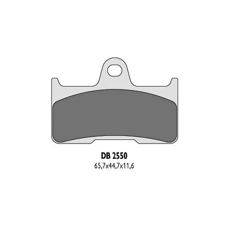 DELTA BRAKING brake pads KH344 YAMAHA YFM 660 02-08 rear - replaced DB2550MX-D and DB2550QD-D