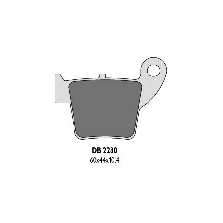 DELTA BRAKING brake pads KH346 HONDA CR / CRF 02-16 rear - replaced DB2280MX-D and DB2280QD-D