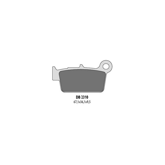 DELTA BRAKING brake pads KH367 rear KXF / RMZ / YZ / YZF - replaced DB2310MX-D and DB2310QD-D
