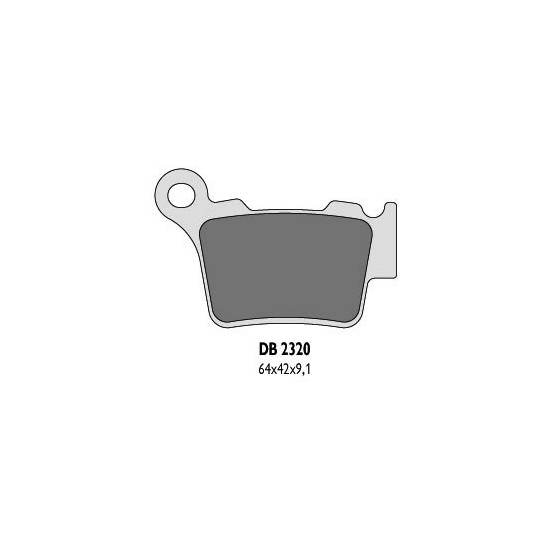 DELTA BRAKING brake pads KH368 rear BREMBO (KTM) - replaced DB2320MX-D and DB2320QD-D