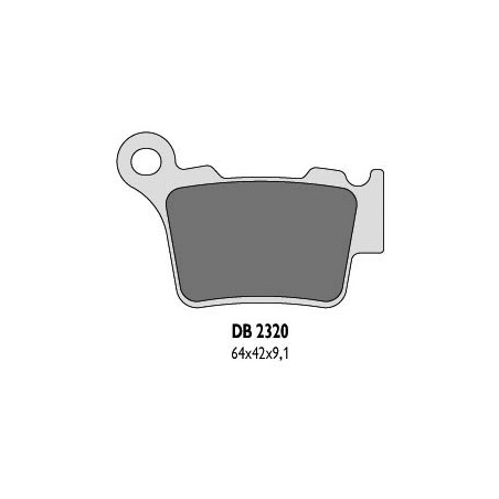 DELTA BRAKING brake pads KH368 rear BREMBO (KTM) - replaced DB2320MX-D and DB2320QD-D