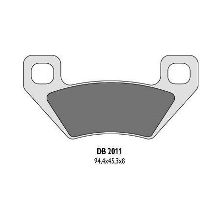 DELTA BRAKING brake pads KH395 ARCTIC CAT - replaced DB2011MX-D and DB2011QD-D