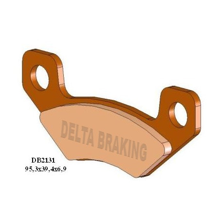 DELTA BRAKING stabdžių kaladėlės KH398 CAN-AM DS 450 '08-'14 galas - pakeistas DB2131MX-D ir DB2131QD-D