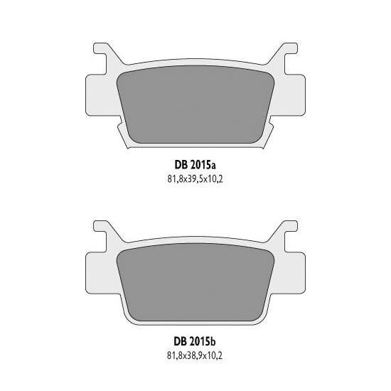 DELTA BRAKING brake pads KH410 HONDA TRX - replaced DB2015MX-D and DB2015QD-D