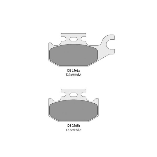 DELTA BRAKING brake pads KH413 SYZUKI ATV - replaced DB2163MX-D and DB2163QD-D (front left)