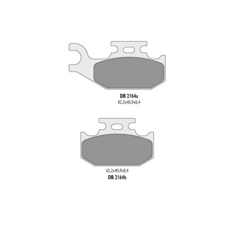 DELTA BRAKING stabdžių kaladėlės KH414 SUZUKI ATV - pakeistas DB2164MX-D ir DB2164QD-D (dešinė priekis)