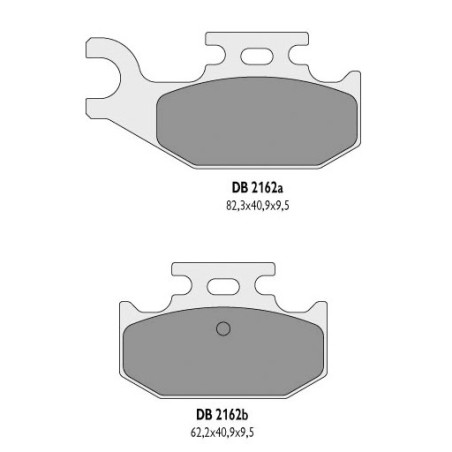 DELTA BRAKING brake pads KH428 YAMAHA YFM 700 RAPTOR rear - replaced DB2162MX-D and DB2162QD-D